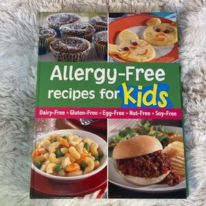 Allergy Free Recipes for Kids Spiral bound Hardback   Cook Book DIY Gift